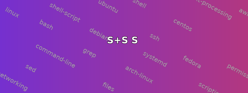 S+S S