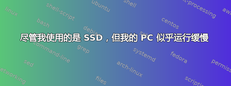 尽管我使用的是 SSD，但我的 PC 似乎运行缓慢