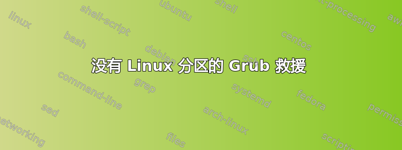 没有 Linux 分区的 Grub 救援