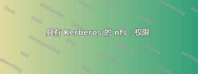 具有 Kerberos 的 nfs：权限