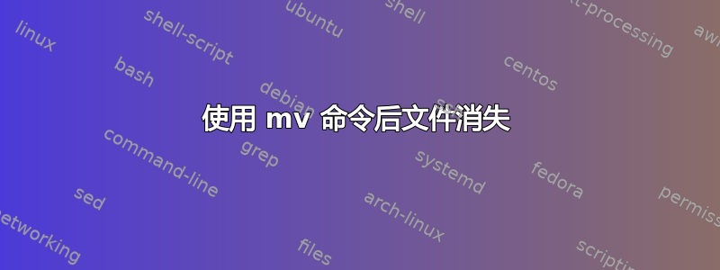 使用 mv 命令后文件消失