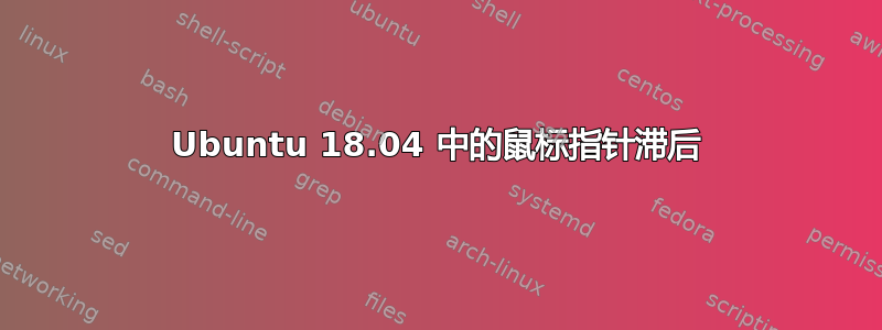 Ubuntu 18.04 中的鼠标指针滞后