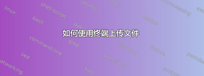 如何使用终端上传文件