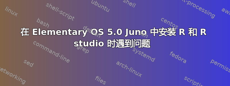 在 Elementary OS 5.0 Juno 中安装 R 和 R studio 时遇到问题 