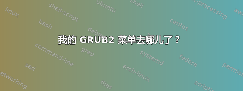 我的 GRUB2 菜单去哪儿了？