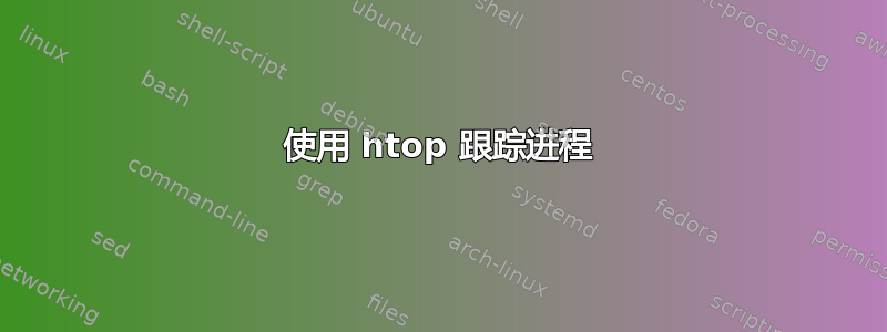 使用 htop 跟踪进程