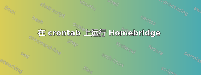 在 crontab 上运行 Homebridge