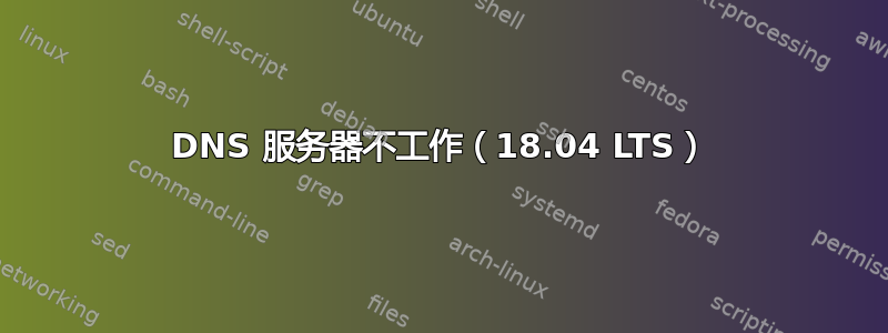 DNS 服务器不工作（18.04 LTS）