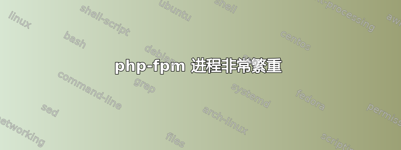 php-fpm 进程非常繁重