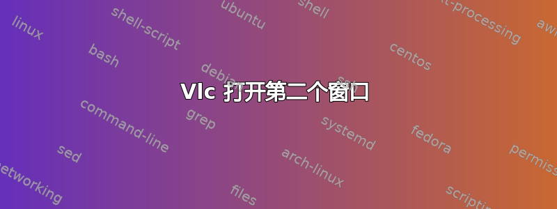 Vlc 打开第二个窗口