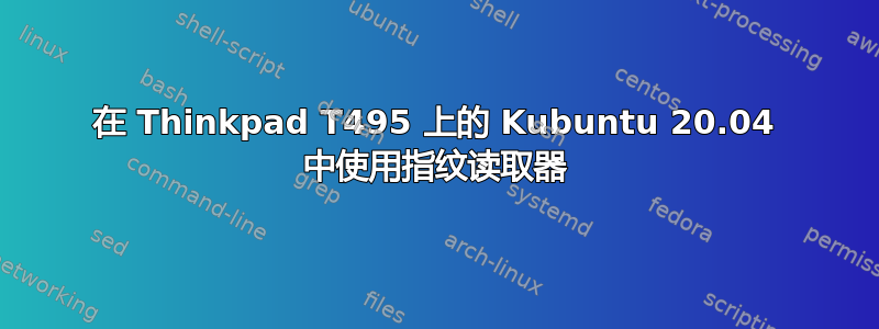 在 Thinkpad T495 上的 Kubuntu 20.04 中使用指纹读取器