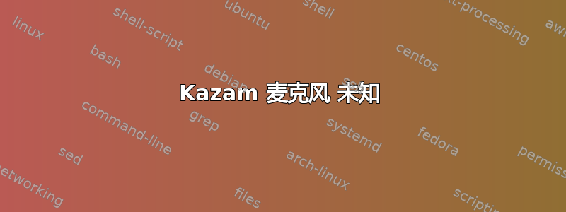 Kazam 麦克风 未知