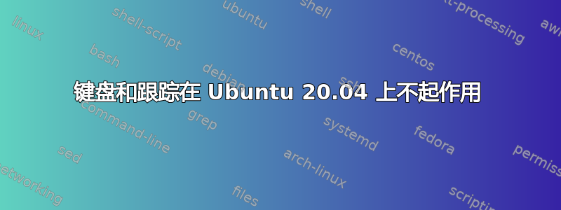 键盘和跟踪在 Ubuntu 20.04 上不起作用