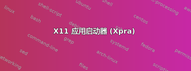 X11 应用启动器 (Xpra)