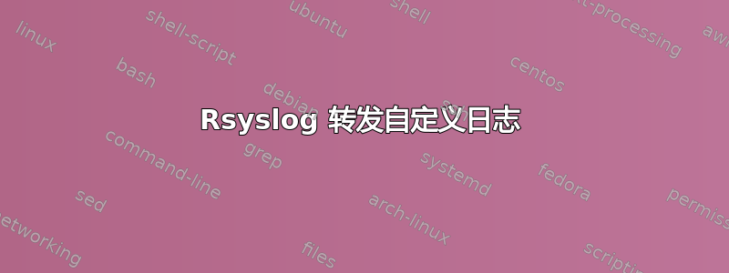 Rsyslog 转发自定义日志