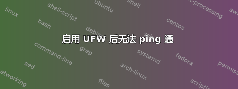 启用 UFW 后无法 ping 通