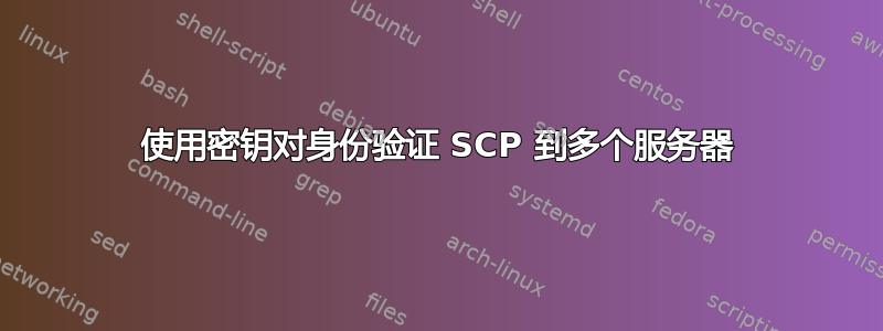 使用密钥对身份验证 SCP 到多个服务器