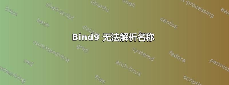 Bind9 无法解析名称