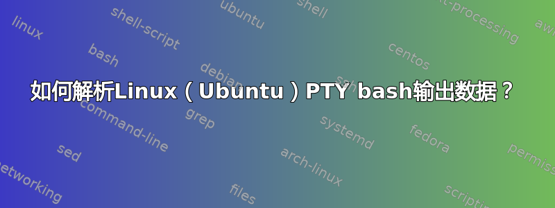 如何解析Linux（Ubuntu）PTY bash输出数据？