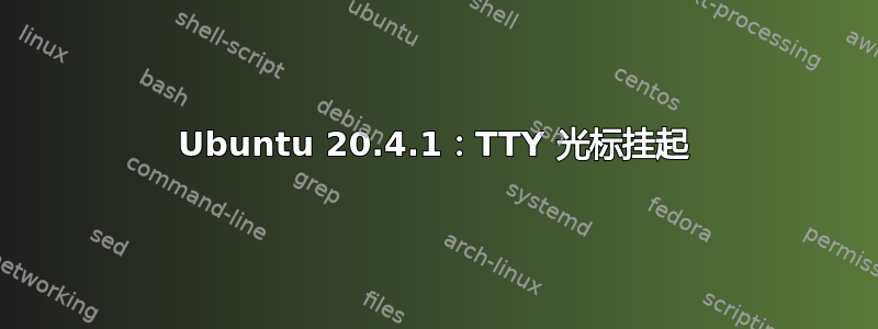 Ubuntu 20.4.1：TTY 光标挂起