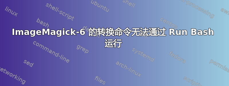 ImageMagick-6 的转换命令无法通过 Run Bash 运行