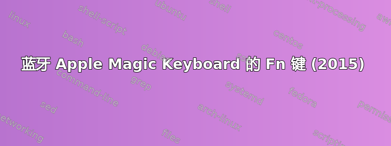 蓝牙 Apple Magic Keyboard 的 Fn 键 (2015)