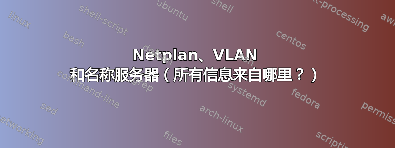 Netplan、VLAN 和名称服务器（所有信息来自哪里？）