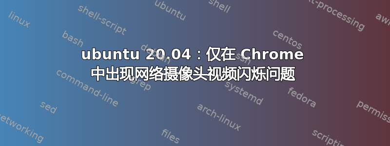 ubuntu 20.04：仅在 Chrome 中出现网络摄像头视频闪烁问题