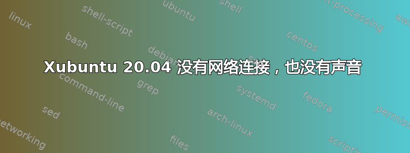 Xubuntu 20.04 没有网络连接，也没有声音