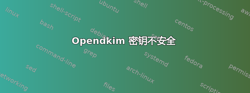 Opendkim 密钥不安全