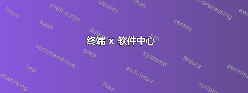 终端 x 软件中心 