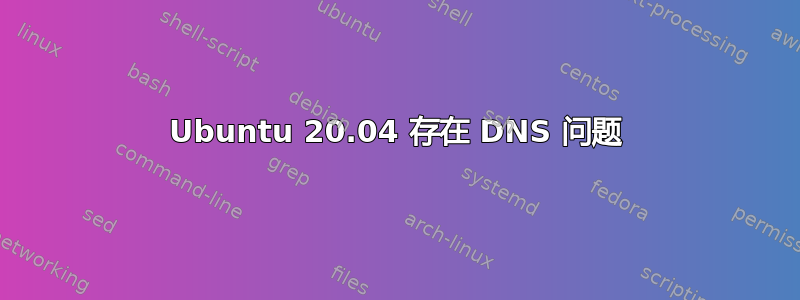 Ubuntu 20.04 存在 DNS 问题