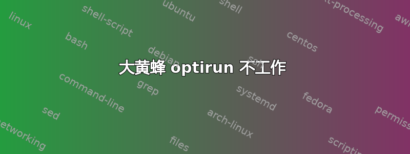 大黄蜂 optirun 不工作