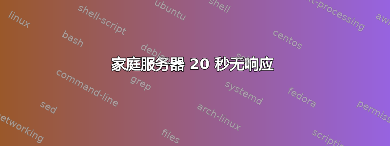 家庭服务器 20 秒无响应