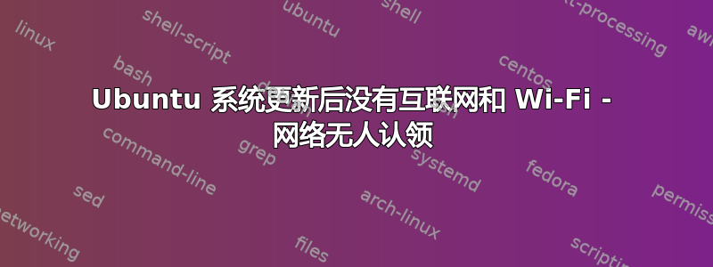 Ubuntu 系统更新后没有互联网和 Wi-Fi - 网络无人认领