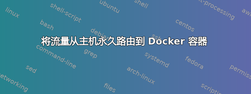 将流量从主机永久路由到 Docker 容器