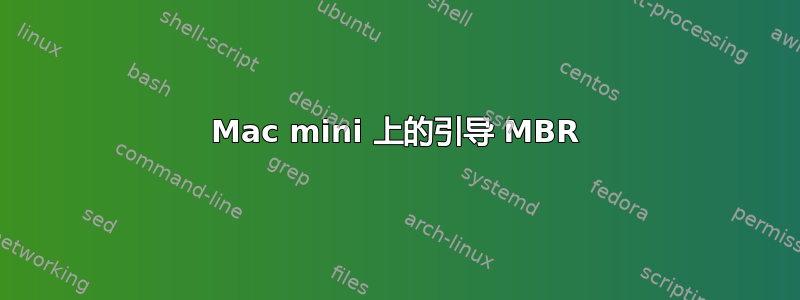 Mac mini 上的引导 MBR