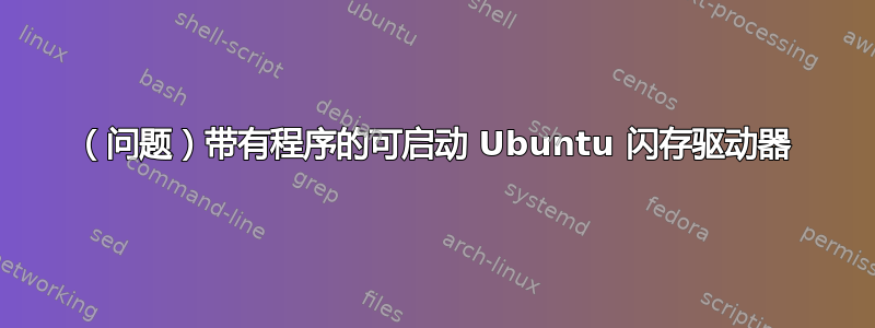 （问题）带有程序的可启动 Ubuntu 闪存驱动器