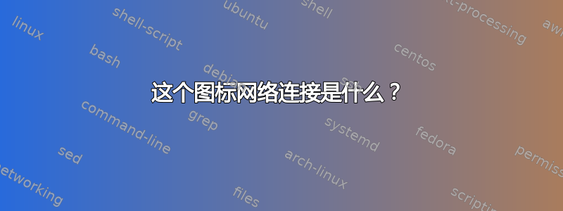 这个图标网络连接是什么？