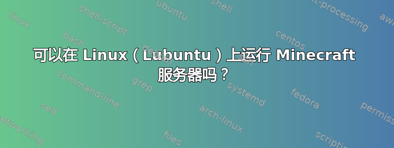 可以在 Linux（Lubuntu）上运行 Minecraft 服务器吗？