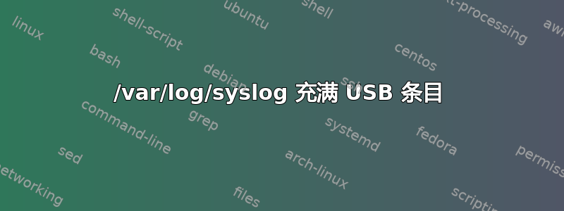 /var/log/syslog 充满 USB 条目