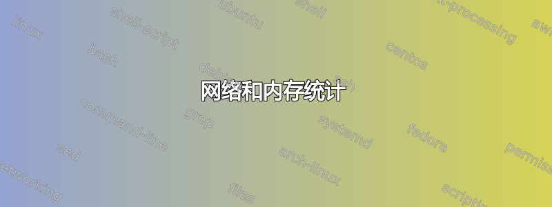 网络和内存统计