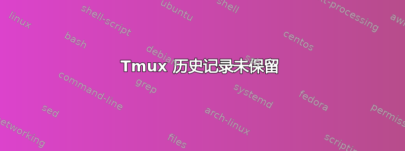 Tmux 历史记录未保留