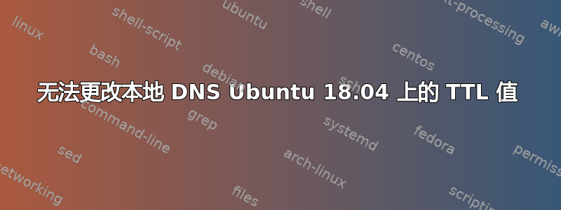 无法更改本地 DNS Ubuntu 18.04 上的 TTL 值