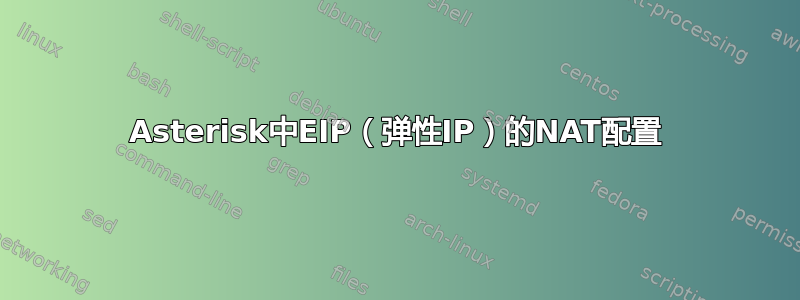 Asterisk中EIP（弹性IP）的NAT配置