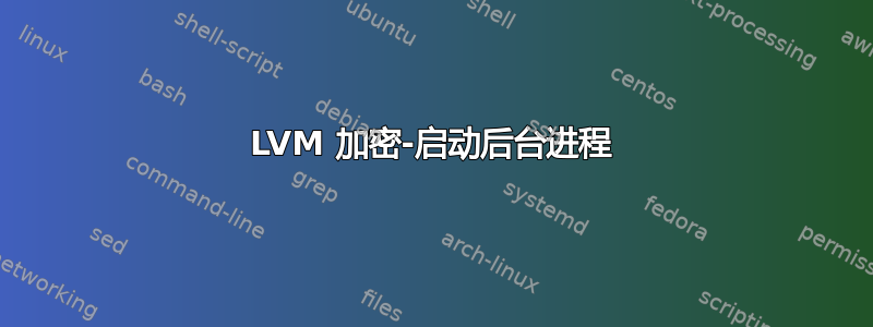 LVM 加密-启动后台进程