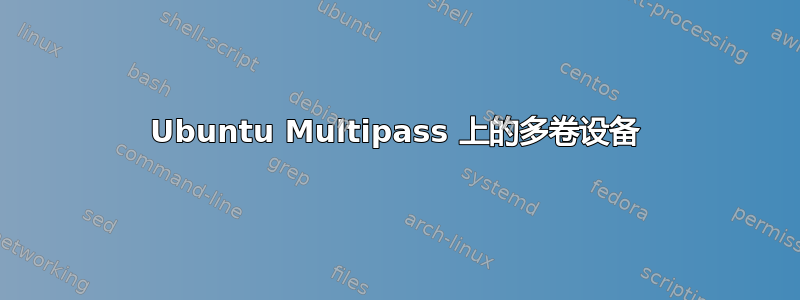 Ubuntu Multipass 上的多卷设备