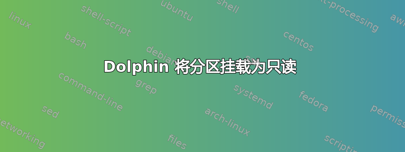 Dolphin 将分区挂载为只读