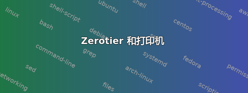 Zerotier 和打印机