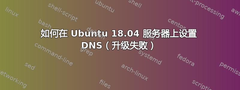 如何在 Ubuntu 18.04 服务器上设置 DNS（升级失败）